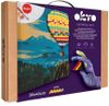 cumpără Set de creație Okto 30009 3D Pictură pe numere cu plastilină ușoară 30×40сm, Zbor cu balonul cu aer cald în Chișinău 