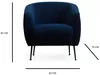 cumpără Fotoliu Trendy Eses Blue-Aripa în Chișinău 