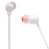 купить JBL Tune T125BT White Bluetooth Wireless In-Ear Headphones, 20Hz-20kHz, 16 Ohms, 96dB, Microphone, Remote, BT5.0, 120 mAh Lithium-Ion Polymer up to 16 hours, (casti cu microfon fara fir JBL / беспроводные наушники с микрофоном JBL) в Кишинёве 