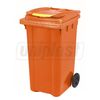 купить Бак мусорный 240 л - на колесах (оранжевый)  UNI в Кишинёве 