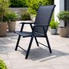 cumpără Mobilier pentru grădină Hydro S Scaun pliabil de gradina, metal/textil, Negru (0431014) în Chișinău 