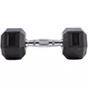 cumpără Ganteră LivePro 49878 Gantera Hex Rubber Dumbbell 2x7.5kg, LP8005/7.5/BK în Chișinău 