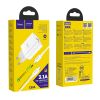 Incarcator de retea Hoco C80A 20W Rapido + Cablu Type-C to Type-C (PD + QC3.0) [White]