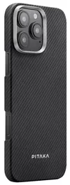 купить Чехол для смартфона Pitaka Ultra-Slim Case for iPhone 16 Pro max Black/Grey (KI1601PMA) в Кишинёве 