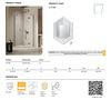 купить Душевая кабина New Trendy Nesta Gunmetal pentagonal R 90x90x200 Hinged K-4788 в Кишинёве 