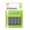 купить Verbatim AA Rechargeable Battery 2600mAh 4 Pack 49941 в Кишинёве 