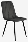 купить Комплект стол и стулья Evelin di Costacurta cтол DT-402-3B + 4 стула YTC-080B Bluvel-14 (Dark grey) в Кишинёве 