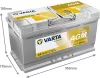 купить Автомобильный аккумулятор Varta 95AH 850A(EN) клемы 0 (353x175x190) S6 013 AGM (595901085K262) в Кишинёве 