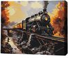 cumpără Tablou pe numere BrushMe MG0026FC 40х50cm (fără cutie) Tren în Chișinău 