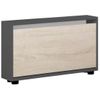 cumpără Raft pentru încălțăminte Mobildor-Lux Leo Slim 100x16x47H cm Anthracite/Sonoma în Chișinău 