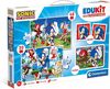 купить Головоломка Clementoni Puzzle 4in1 Sonic Edukit (18318) в Кишинёве 
