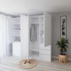 cumpără Dulap Smartex (15940) N17 200cm Alb în Chișinău 