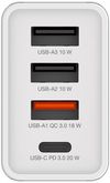 купить Зарядное устройство сетевое Verbatim VER_49701 USB Charger 30W, 4 Port, White в Кишинёве 