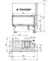 Каминная топка HOXTER ECKA 90/40/40 Lh/Rh (левосторонняя/правосторонняя)