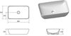 cumpără Lavoar Ravak Lavoar UNI 500 R Slim 500x310x125mm Anthracite XJX03150001 în Chișinău 