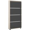 купить Полка для обуви Mobildor-Lux Leo Slim 90x16x164H cm Sonoma/Anthracite в Кишинёве 