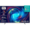 75" LED SMART TV Hisense 75E7KQ PRO, QLED, 3840x2160, VIDAA OS, Black 