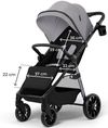 cumpără Сărucior pentru copii KinderKraft Grande 2 Moonlight Grey (KSGRAN02GRY0000) în Chișinău 