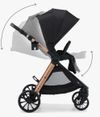 cumpără Сărucior pentru copii KinderKraft 2в1 Vesto 2 KSVEST02BLK2000 Black în Chișinău 
