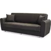 купить Диван Trendy Manes, extensibila cu lada de depozitare, 215x80x80cm, Maro в Кишинёве 
