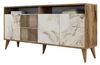 cumpără Casetieră Trendy Milan 160, Nuc, Marmura Alba 160x78x35cm în Chișinău 