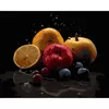 cumpără Tablou pe numere Strateg 58059 Compozitia fructelor 40x50cm (fundal negru) în Chișinău 