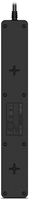 купить Фильтр электрический Sven SF-06E, 6 Sockets, Children protection, Non-Flammable, 1.8m, Black в Кишинёве 