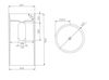 купить Раковина Dremex Gelcoat NOKE 431x865 White + Black Mat в Кишинёве 
