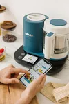 купить Пароварка-блендер Beaba B916901 Babycook Smart + Wi-Fi Peacock Blue в Кишинёве 