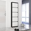 купить Полка для обуви Mobildor-Lux Leo Slim 80x16x203H cm Anthracite/White в Кишинёве 