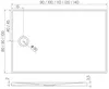 купить Душевой поддон New Trendy Nex Rectangular white 90x90x3,5, B-0454 в Кишинёве 