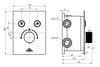 Душевая система RUBINETA THERMO-2F-OLO (SQ) 625039