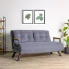 купить Диван Trendy Sando extensibila cu 2 locuri 78x78x133cm Gri в Кишинёве 