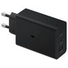 Original Sam. EP-T6530, Fast Travel Charger Trio 65W PD (w/o cable), Black 