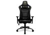 Gaming Chair Cougar EXPLORE S Royal Black/Gold, User max load up to 120kg / height 155-190cm 