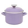 cumpără Cratiță Metalac 57054 Cratita emailata Waves Violet 20cm, 4.0L, capac din metal în Chișinău 