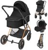 купить Детская коляска Kikka Boo One Black, transformabil 3in1 (3800171213820) в Кишинёве 