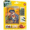 купить Набор для творчества As Kids 1023-61006 Set p/u desen mini, Dinozaur. Deseneaza si decoreaza cu stickere в Кишинёве 