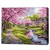 cumpără Tablou pe numere BrushMe RBS54231FC 30x40cm (fără cutie) Sakura lângă casă în Chișinău 