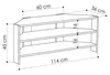 cumpără Comodă TV Trendy Thales Corner, Stejar 114x45x36cm în Chișinău 
