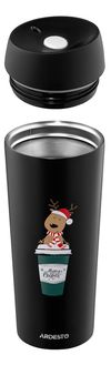 купить Термокружка Ardesto AR2645RN Coffee Time Reindeer 450ml в Кишинёве 