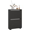 cumpără Raft pentru încălțăminte Mobildor-Lux Leo Slim 60x16x86H cm Anthracite în Chișinău 