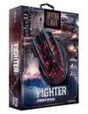 Gaming Mouse Qumo Fighter, Optical,1200-3200 dpi, 7 buttons, Soft Touch, 4 color backlight, USB 