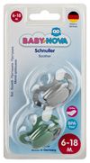 cumpără ”Baby-Nova” Suzetă ortodontică, cu inel, 6 luni+, Silicon, fără BPA, 2 buc. (20016) în Chișinău 
