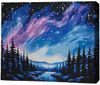 cumpără Tablou pe numere BrushMe MG0030FC 40х50cm (fără cutie) Noapte înstelată în Chișinău 
