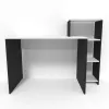 купить Офисный стол Smartex (10955) M2 110cm Alb+Negru в Кишинёве 