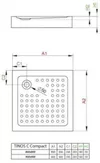 купить Душевой поддон Radaway Tinos C Compact (S4TIC9090-08) в Кишинёве 
