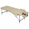 cumpără Masă de masaj Naipo MGBC-211H Cream 2 fold, Aluminium Feet în Chișinău 