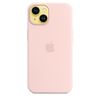 Original iPhone 14 Silicone Case with MagSafe - Chalk Pink, Model A2910 