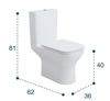купить Унитаз Nomo 10236VF set vas WC (11146) в Кишинёве 
